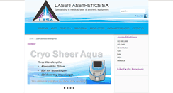 Desktop Screenshot of laseraestheticssa.com