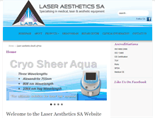 Tablet Screenshot of laseraestheticssa.com